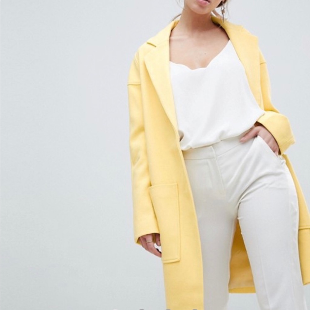 ASOS yellow coat